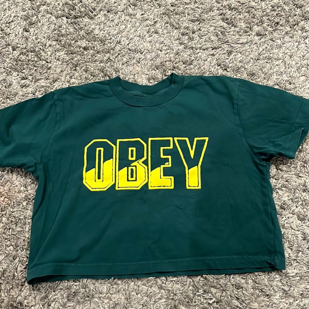 Obey cropped t shirt